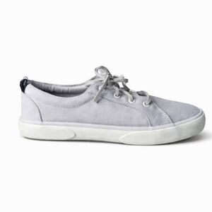 Sperry Pier Wave Sneakers Women’s 10W Lilac Purple Canvas Lace Up